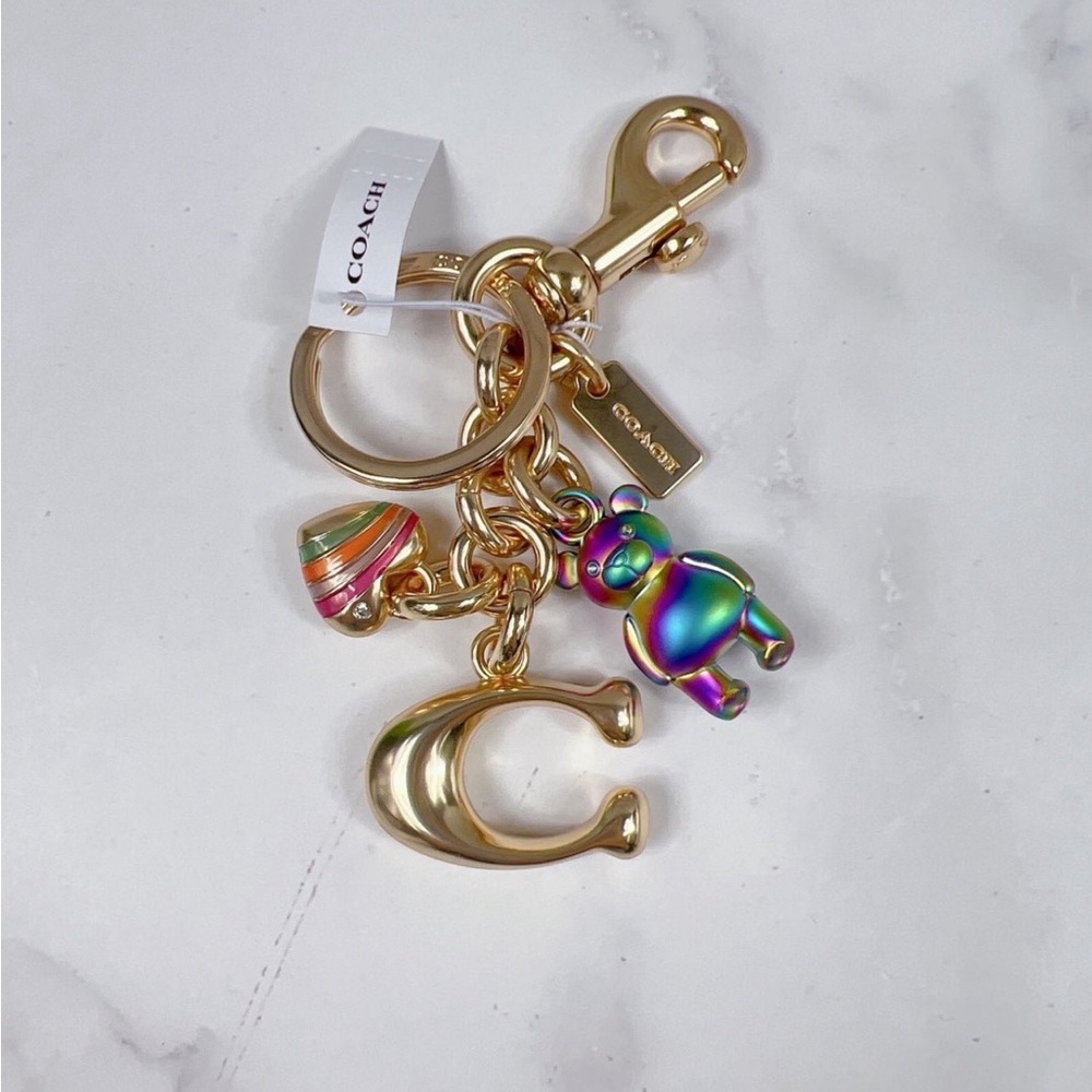 Coach Signature Cluster Mixed Charms Bag Charm